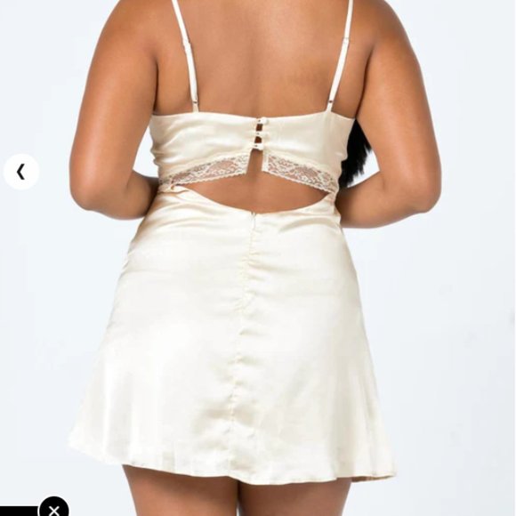 AZARLIAH MINI DRESS CHAMPAGNE - Picture 3 of 7